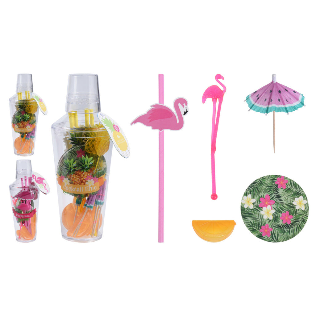 Diverse cocktailpartyset 31-delig 2 assorti
