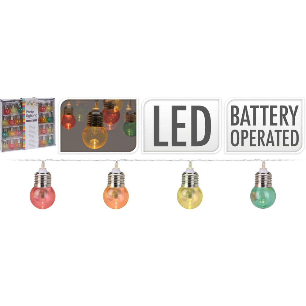 Basic led verlichtingsnoer met 30 lampjes veelkleurig