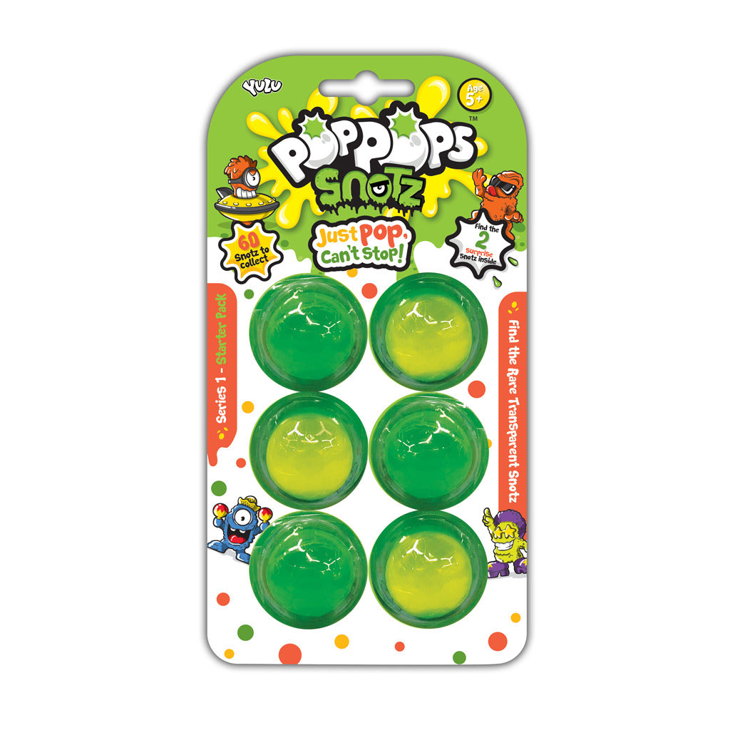 Yulu Yulu PopPops Snotz Serie 1 Starterset 6 Stuks