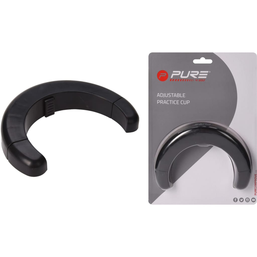 Pure2improve puttingcup verstelbaar zwart
