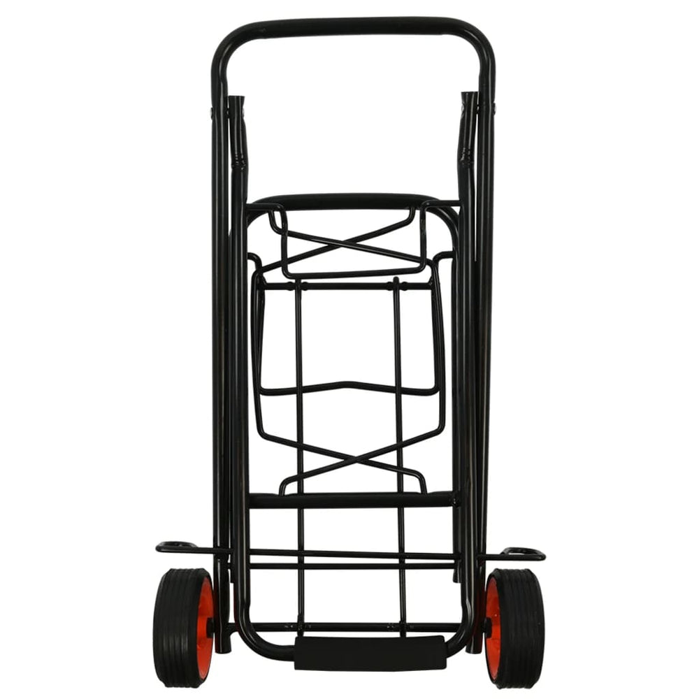 Proplus inklapbare bagagewagen 30 kg staal zwart
