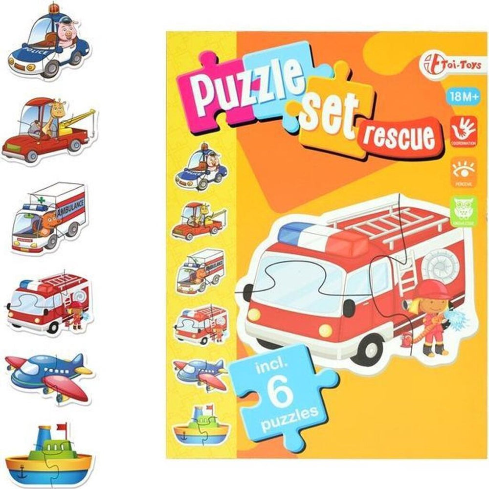 Toi-toys legpuzzelset hulpdiensten junior karton 15 stukjes