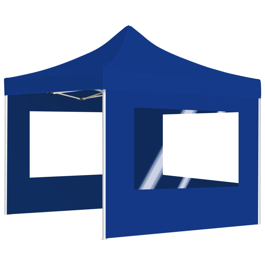 VidaXL Partytent inklapbaar met wanden 3x3m aluminium blauw