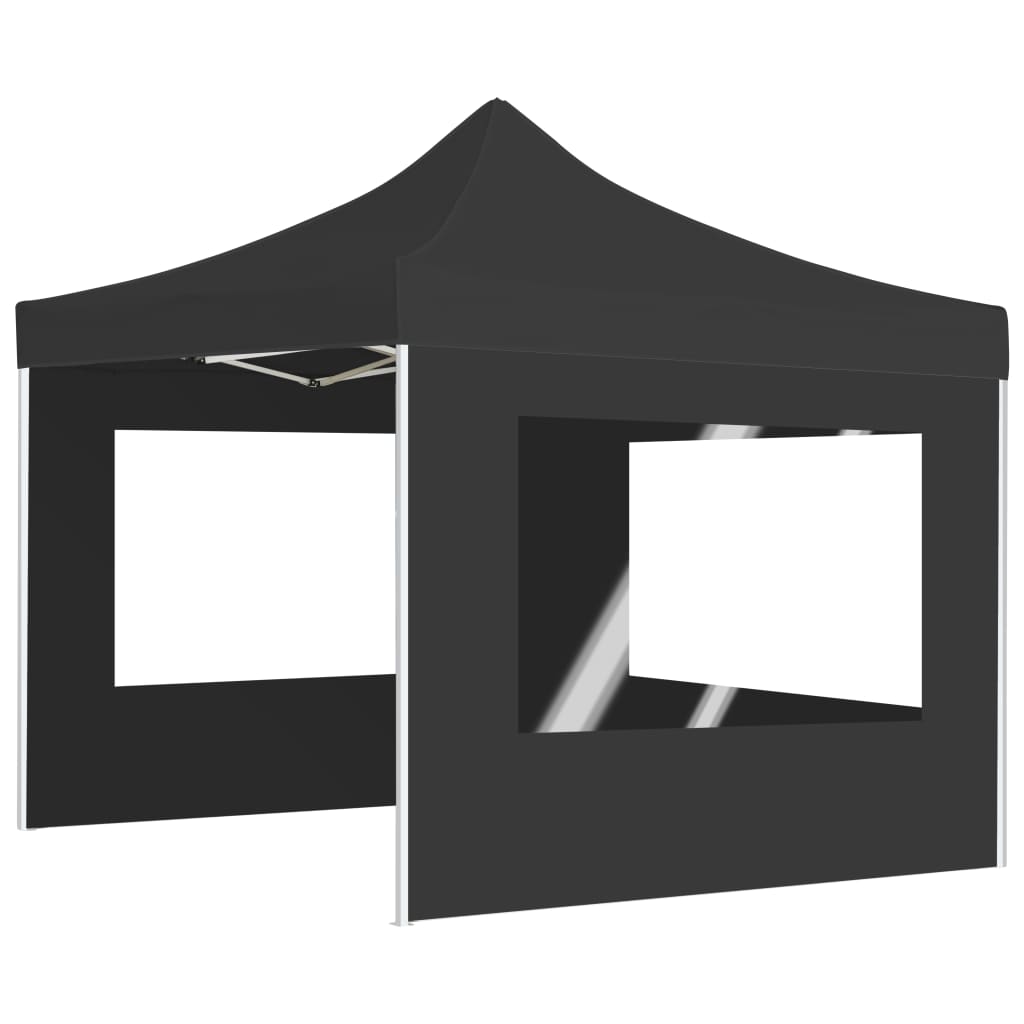 Vidaxl partytent inklapbaar met wanden 3x3m aluminium antraciet