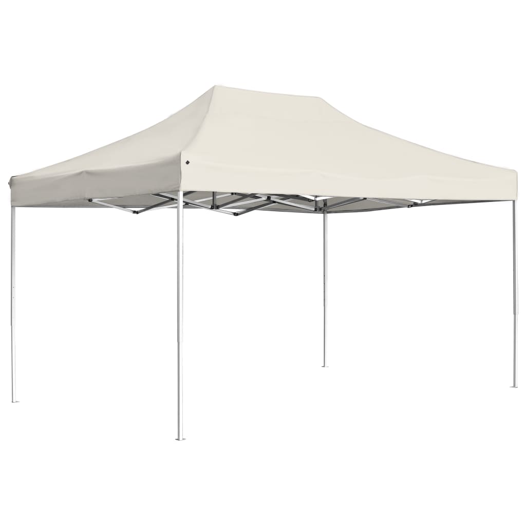 Vidaxl partytent professioneel inklapbaar 4,5x3m aluminium crème