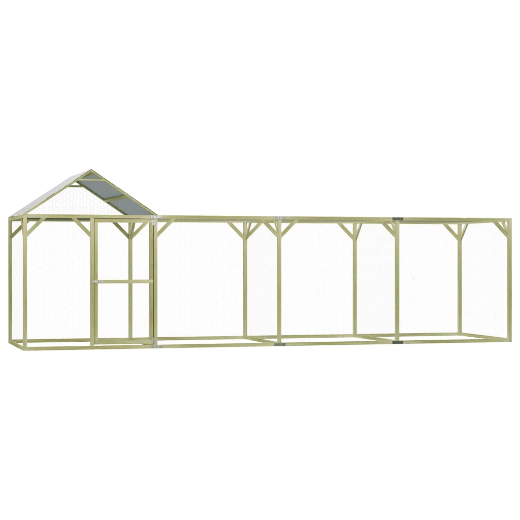 VidaXL Kippenhok 6x1,5x2m staal
