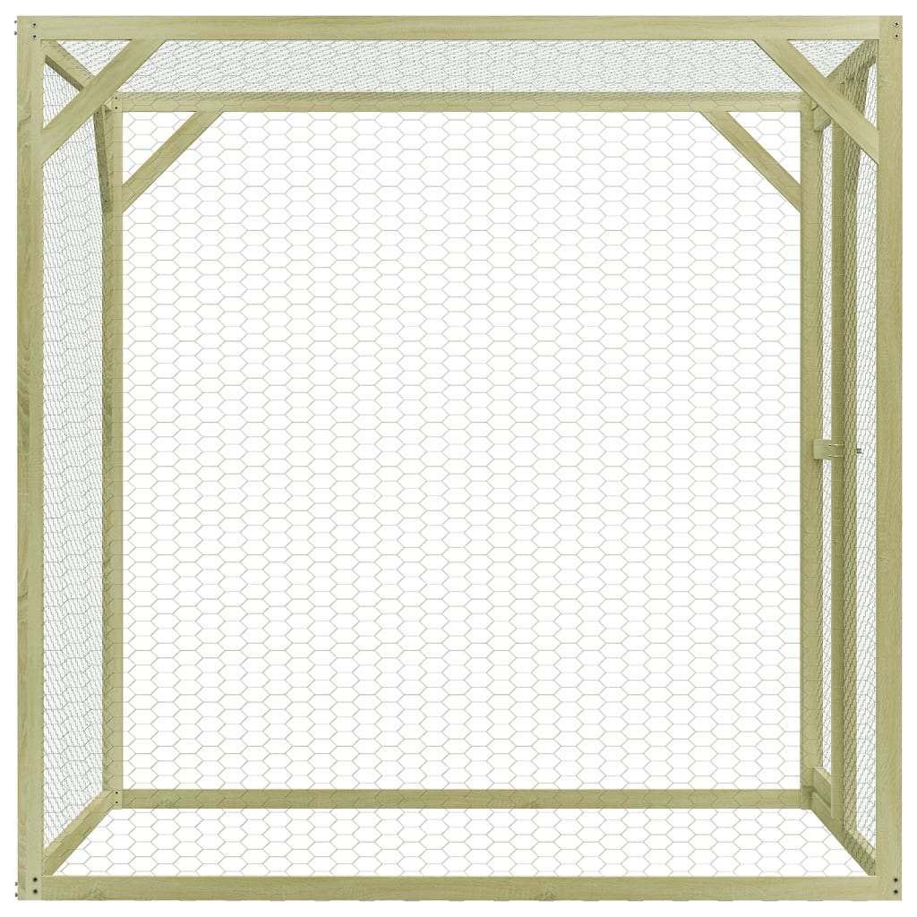 VidaXL Kippenhok 1,5x1,5x2m staal