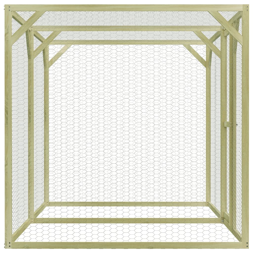 VidaXL Kippenhok 3x1,5x1,5m staal