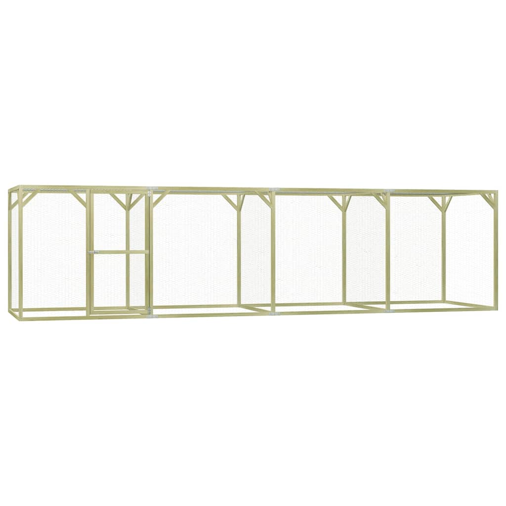 VidaXL Kippenhok 6x1,5x1,5m staal