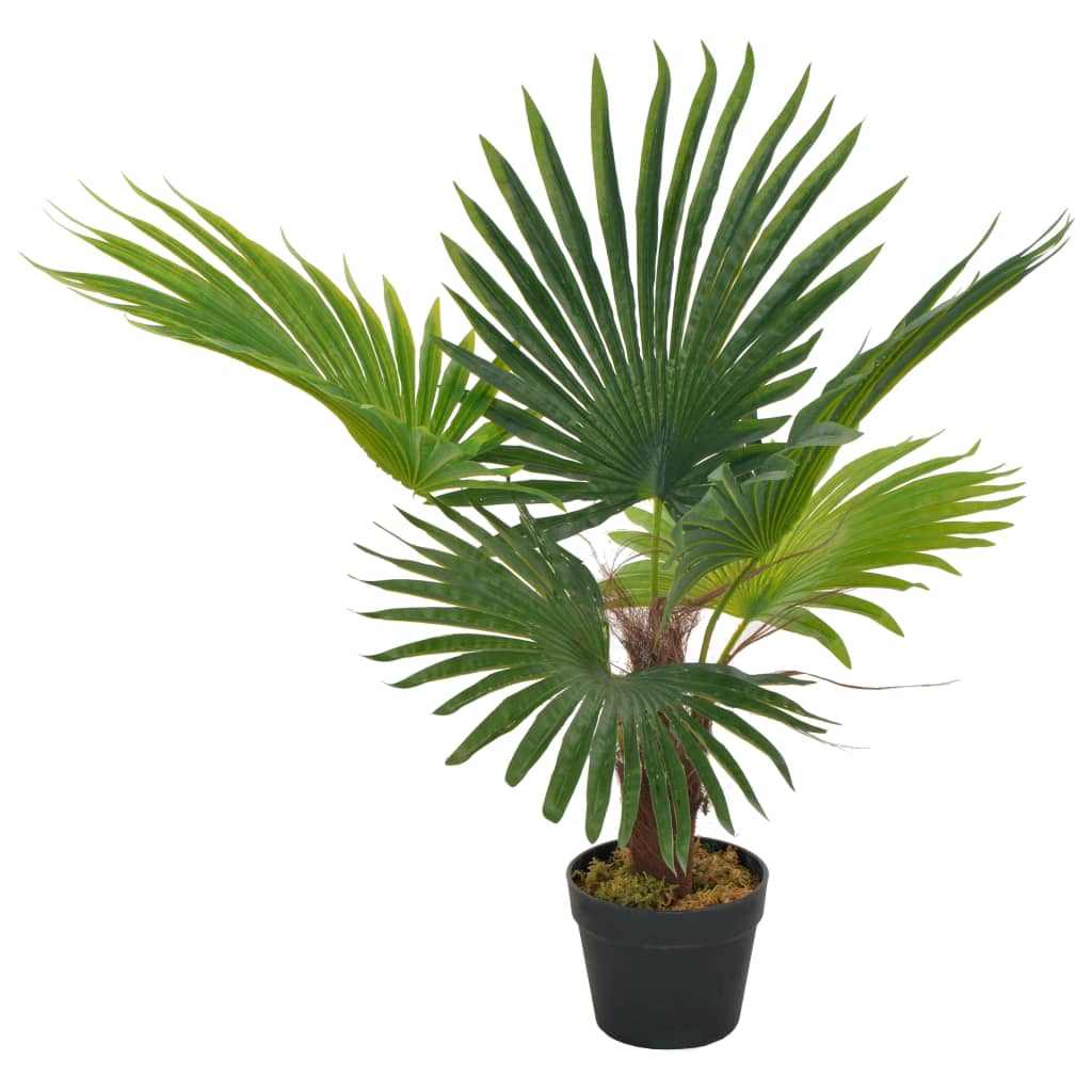 Vidaxl kunstplant met potpalm 70 cm groen