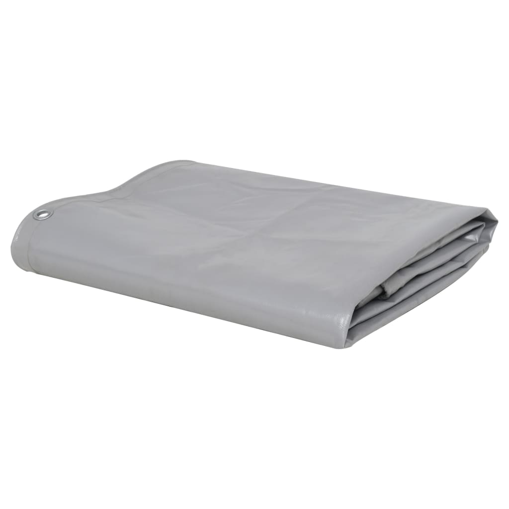 Vidaxl dekzeil 650 g m² 2,5x3,5 m grijs