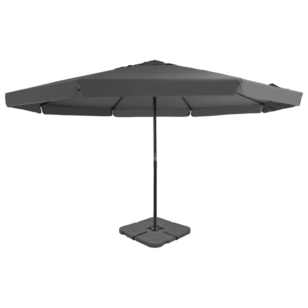 VidaXL Parasol met mobiele voet antracietkleurig