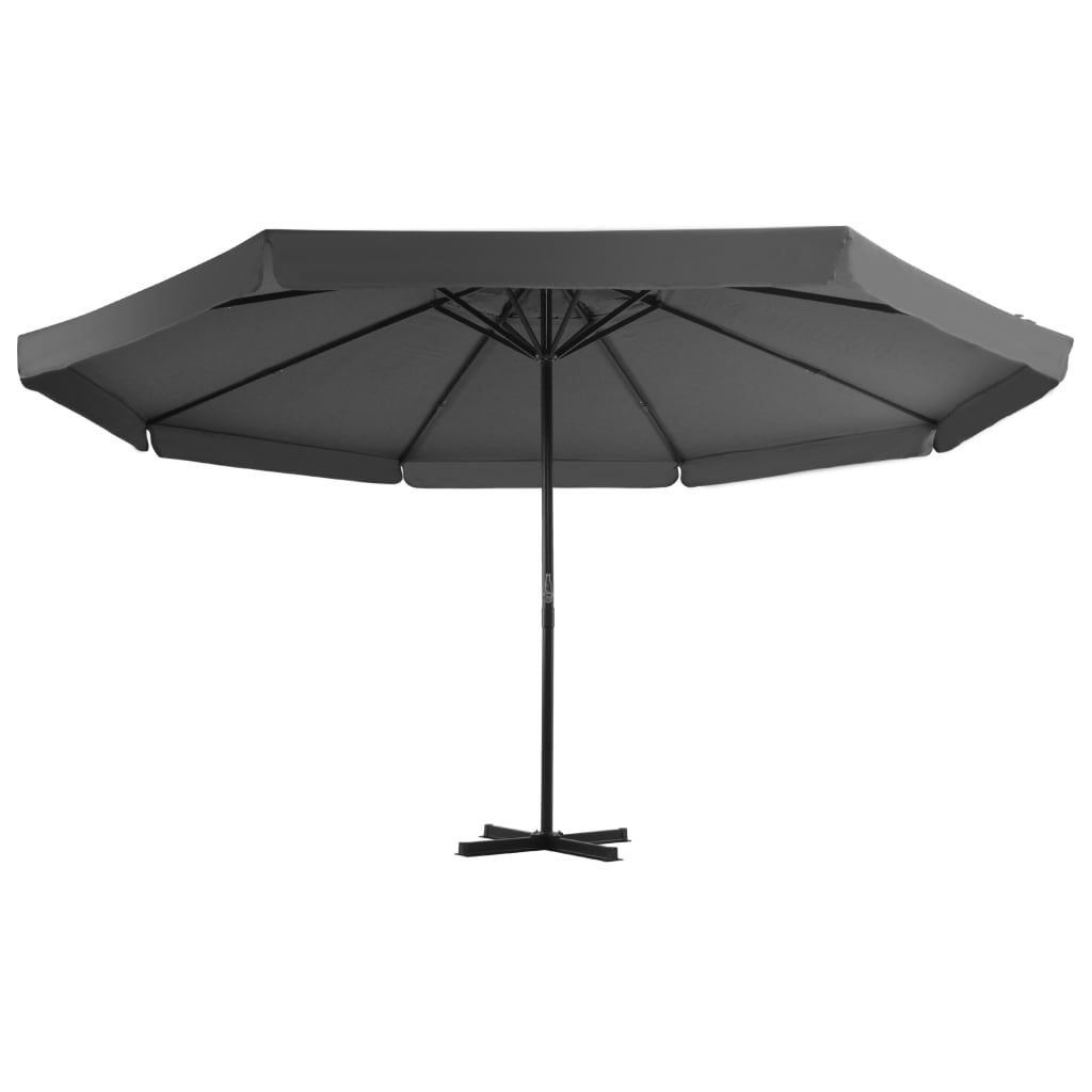 VidaXL Parasol met mobiele voet antracietkleurig