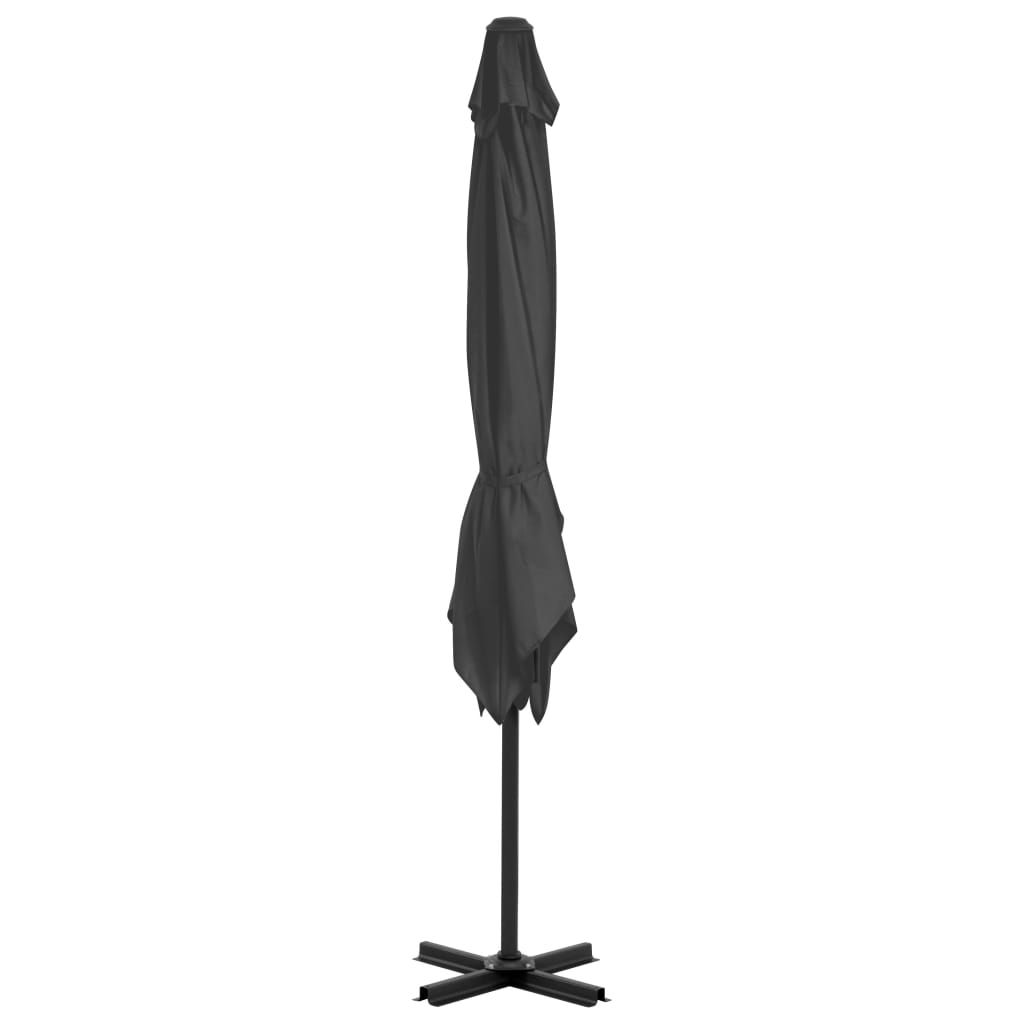 VidaXL Parasol met mobiele voet antracietkleurig