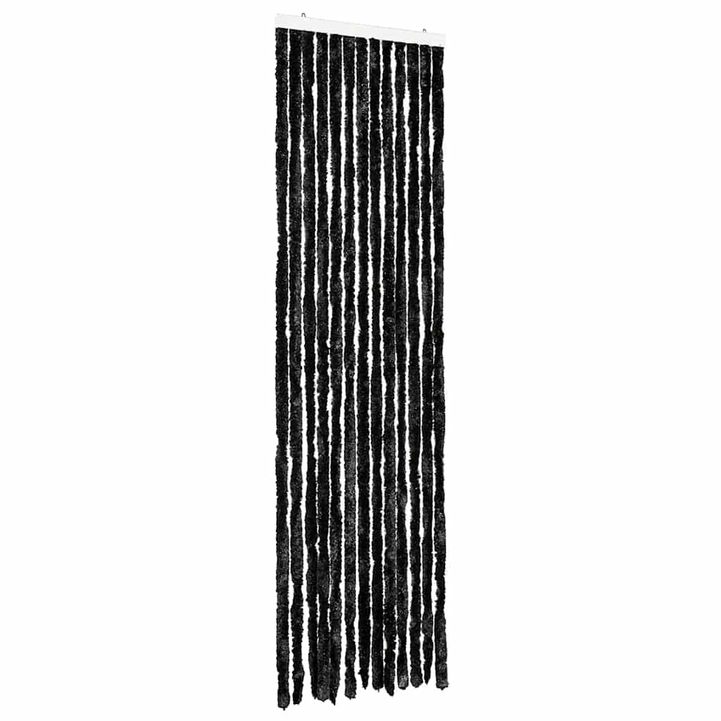 Vidaxl vliegengordijn 56x185 cm chenille antraciet