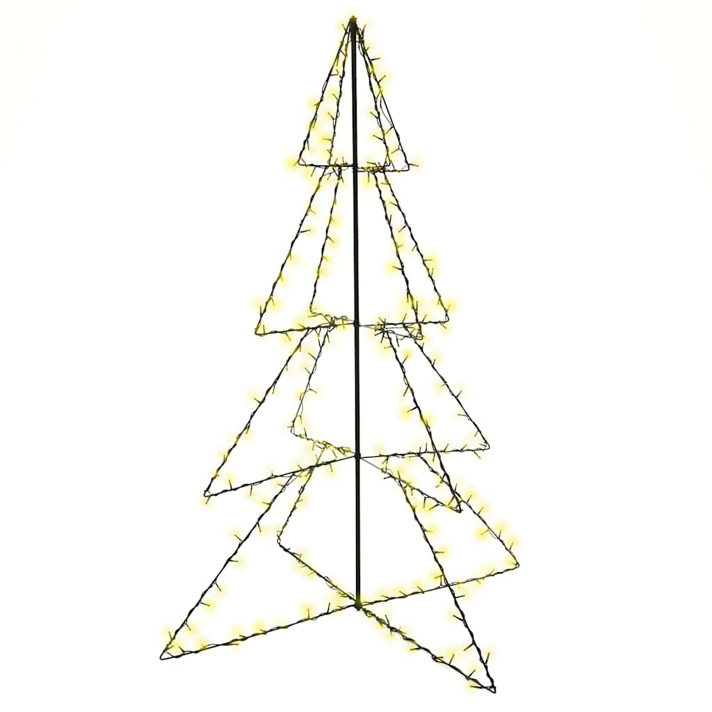 Vidaxl kegelkerstboom 240 led's binnen en buiten 115x150 cm
