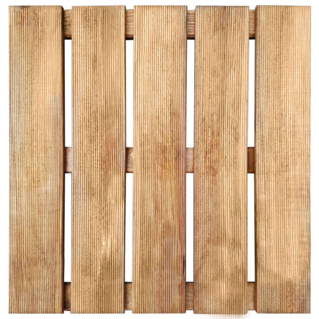 VidaXL 12 st Terrastegels 50x50 cm houtbruin