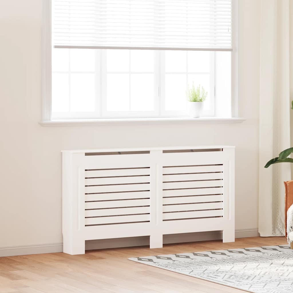 Vidaxl radiatorombouw 152x19x81,5 cm mdf wit