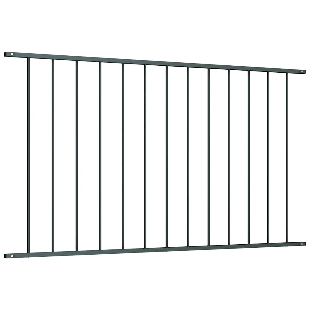 Vidaxl schuttingpaneel gepoedercoat staal 1,63x1,25 m antraciet
