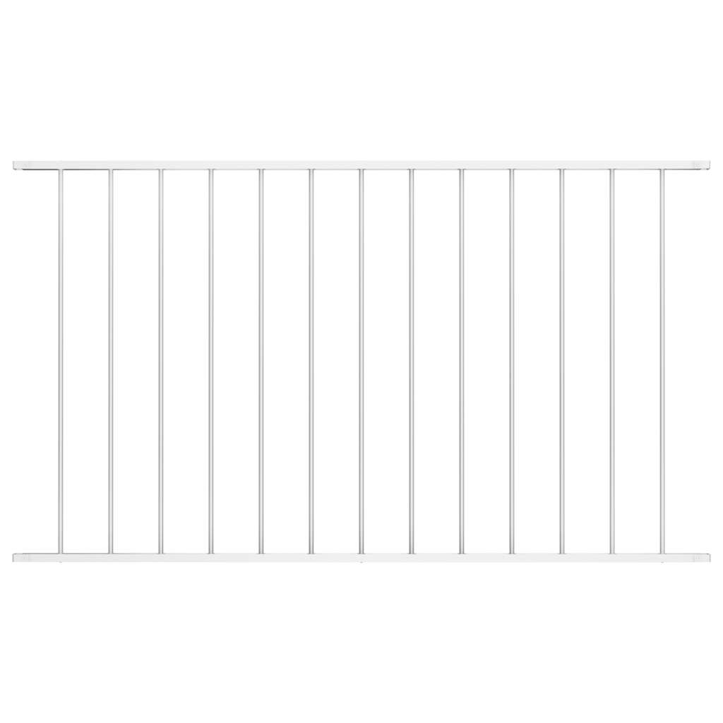 Vidaxl schuttingpaneel gepoedercoat staal 1,63x1 m wit