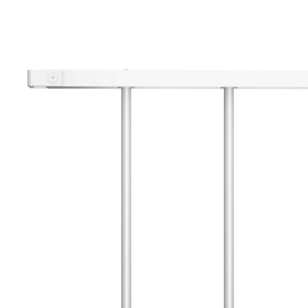 Vidaxl schuttingpaneel gepoedercoat staal 1,63x1 m wit