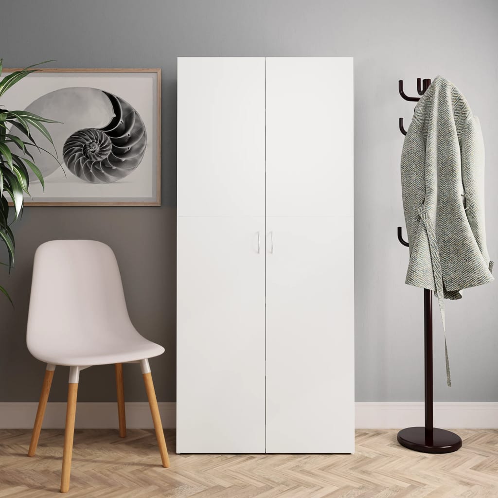 VidaXL Schoenenkast 80x35,5x180cm bewerkt hout met sonoma eikenkleurig