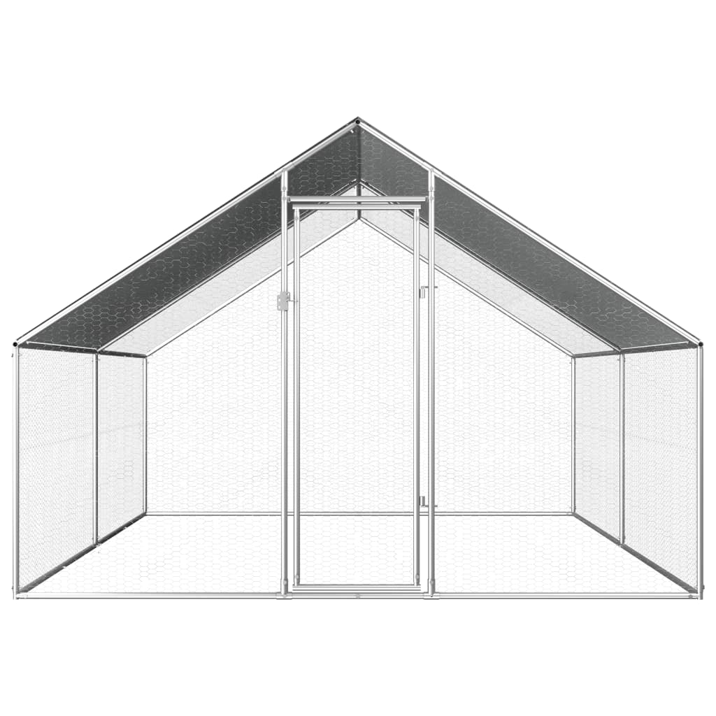 VidaXL Kippenhok 2,75x4x1,92m gegalvaniseerd staal