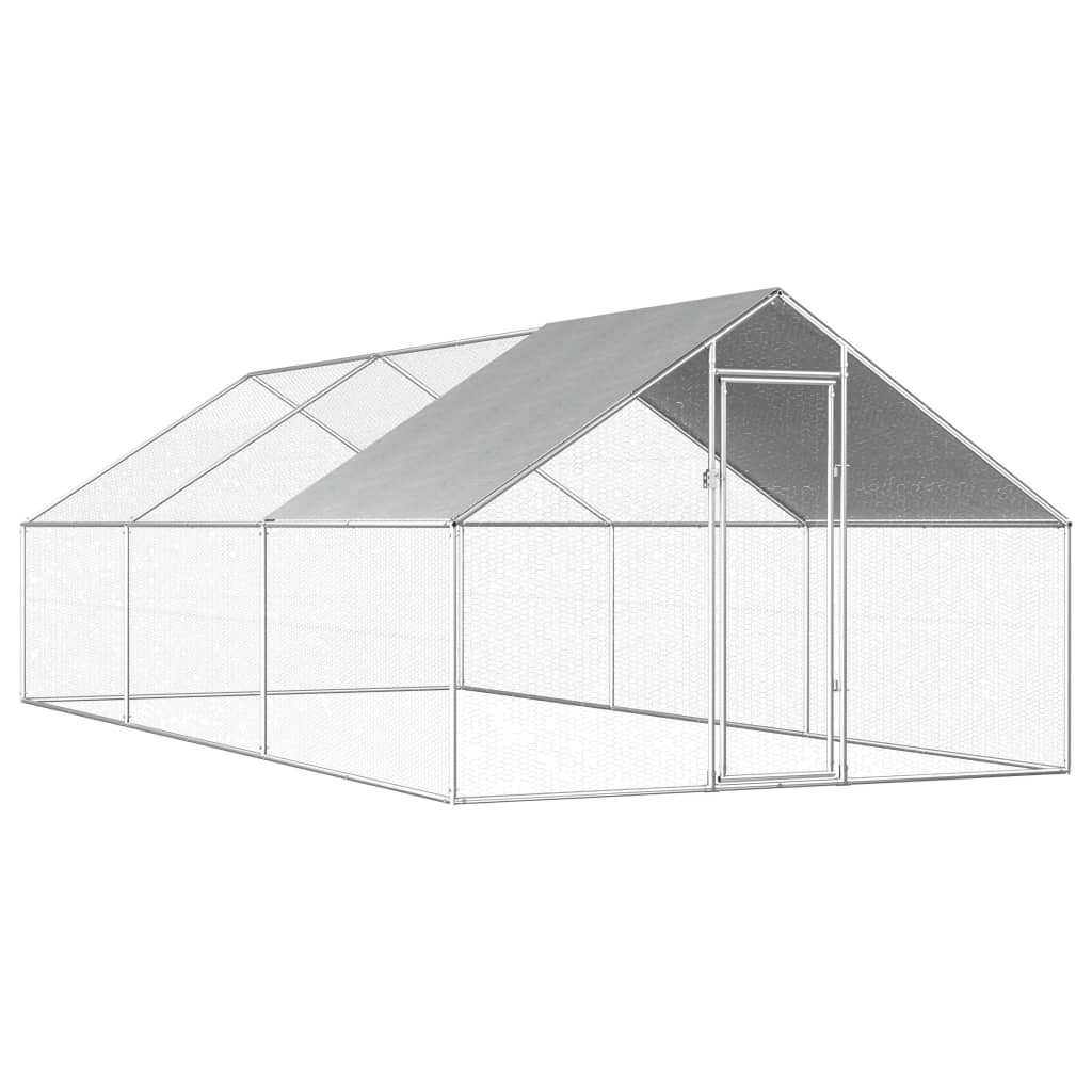 VidaXL Kippenhok 2,75x6x1,92m gegalvaniseerd staal