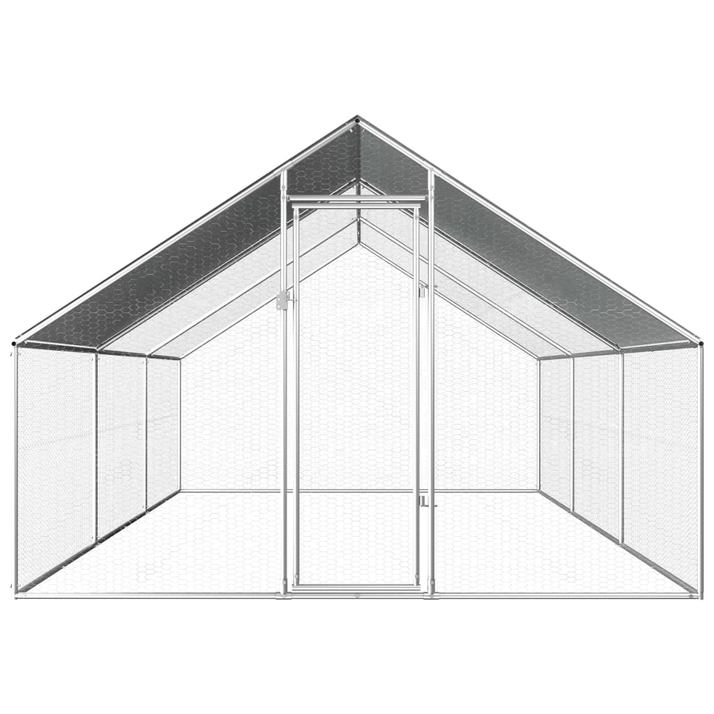 VidaXL Kippenhok 2,75x6x1,92m gegalvaniseerd staal