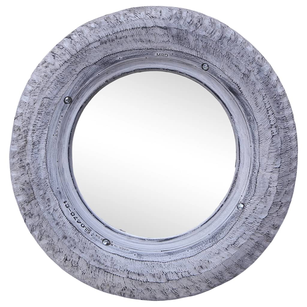 VidaXL Spiegel 50 cm gerecycled elastiek wit
