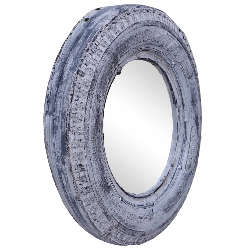 VidaXL Spiegel 50 cm gerecycled elastiek wit