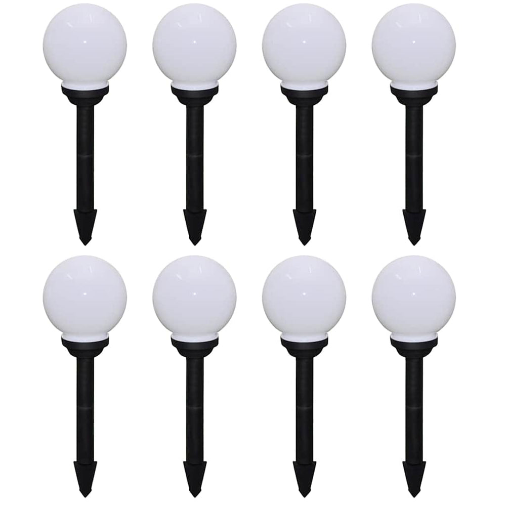 Vidaxl tuinpadlampen 8 st met grondpin led 15 cm