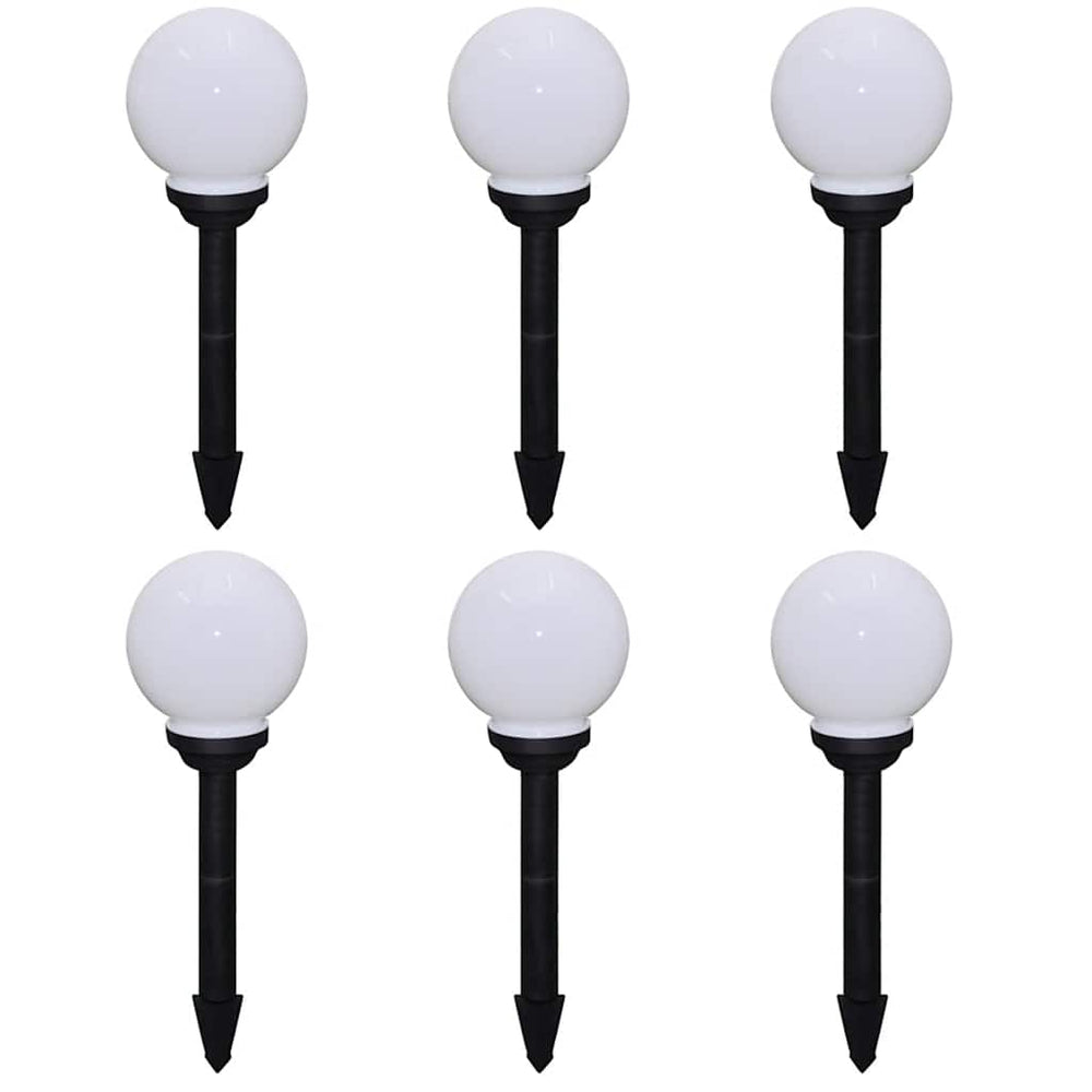 Vidaxl tuinpadlampen 6 st met grondpin led 20 cm