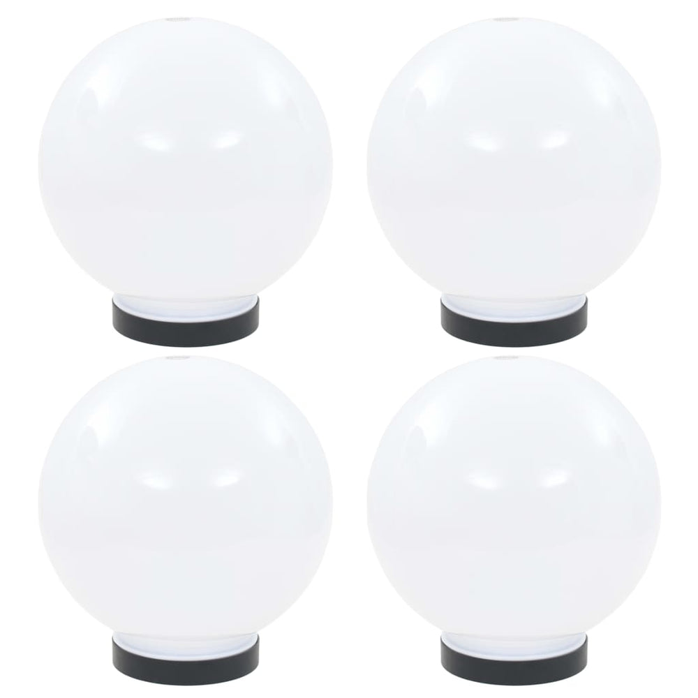 Vidaxl led-bollampen 4 st rond 20 cm pmma