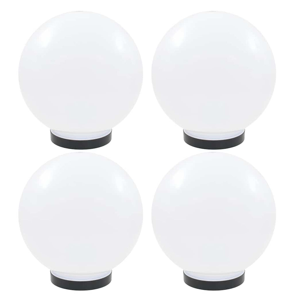 Vidaxl led-bollampen 4 st rond 25 cm pmma
