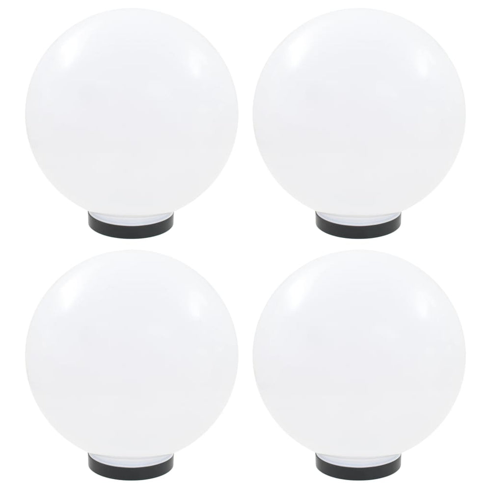 Vidaxl led-bollampen 4 st rond 30 cm pmma
