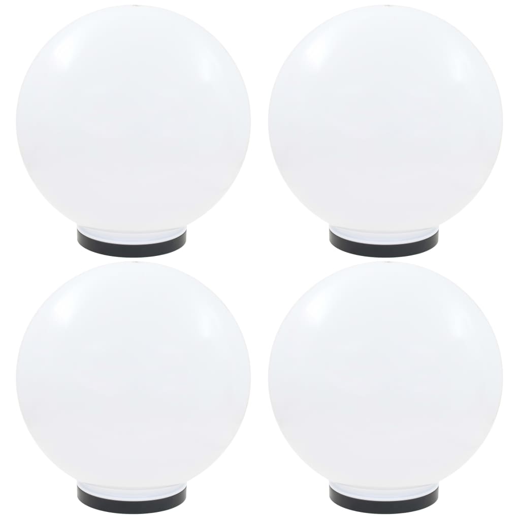 Vidaxl led-bollampen 4 st rond 40 cm pmma