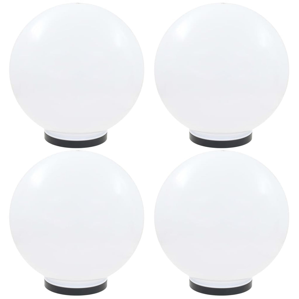 Vidaxl led-bollampen 4 st rond 40 cm pmma