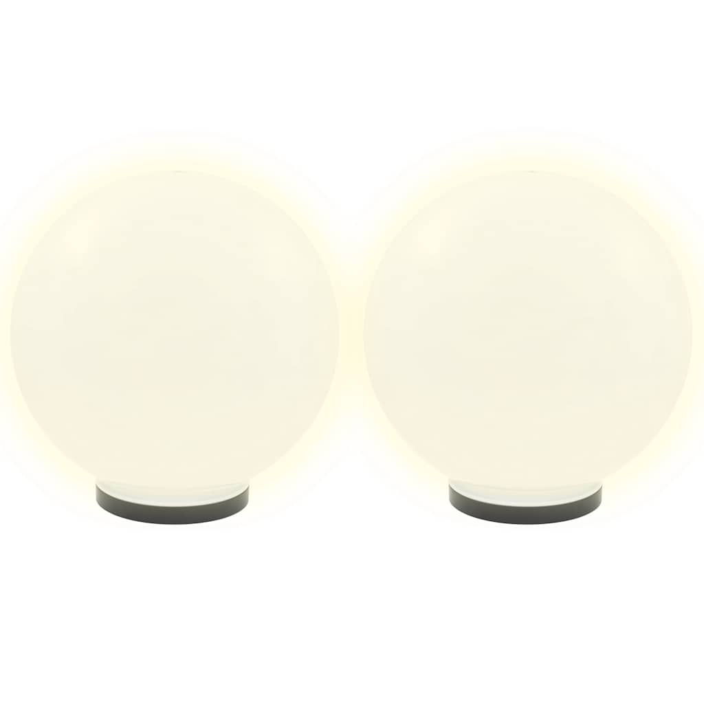 Vidaxl led-bollampen 4 st rond 40 cm pmma