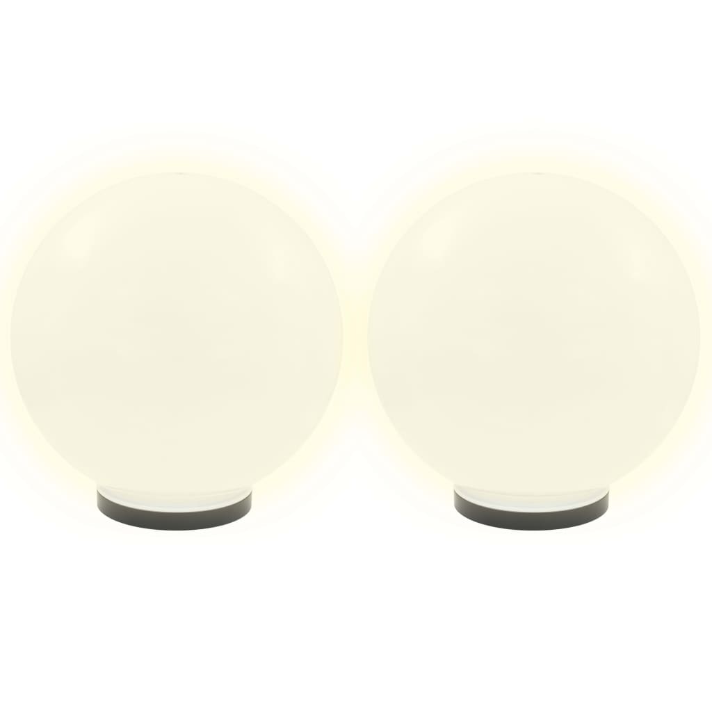 Vidaxl led-bollampen 4 st rond 40 cm pmma