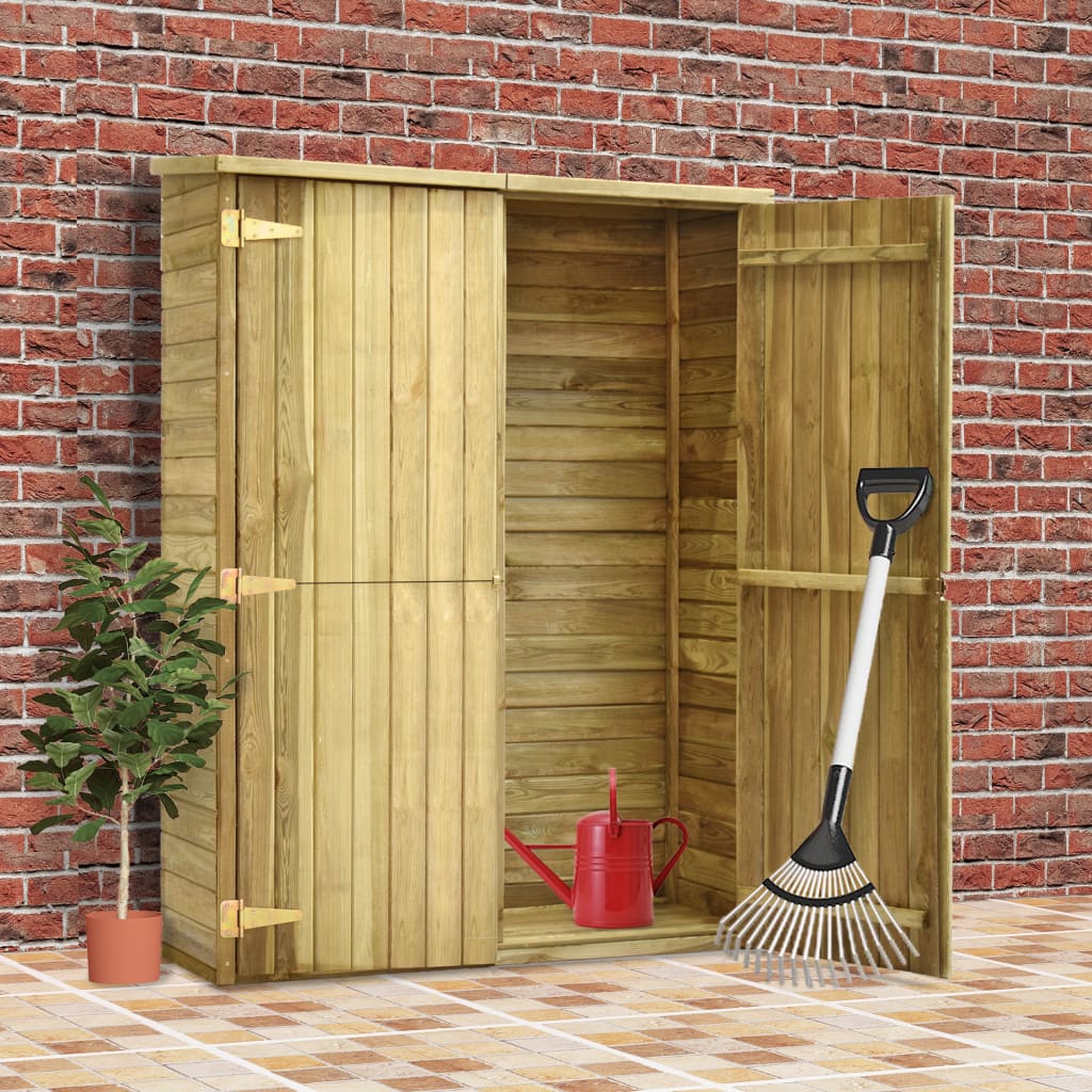 VidaXL Tuinschuur 123x50x171 cm geïmpregneerd groenenhout