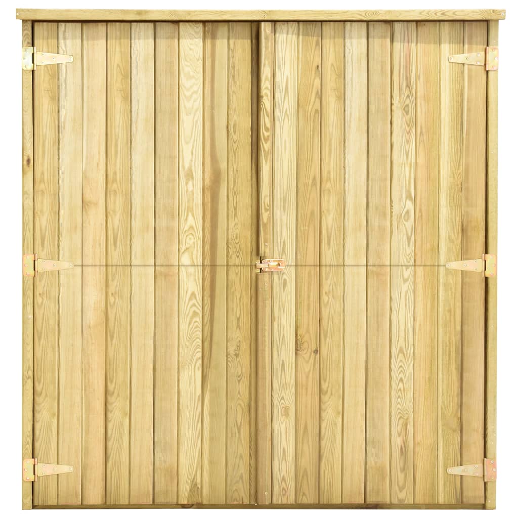 VidaXL Tuinschuur 163x50x171 cm geïmpregneerd groenenhout