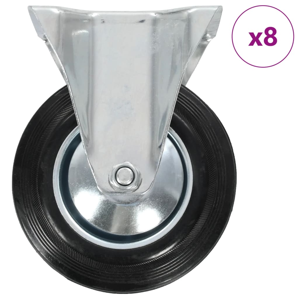 Vidaxl 8 st wielen vast 160 mm