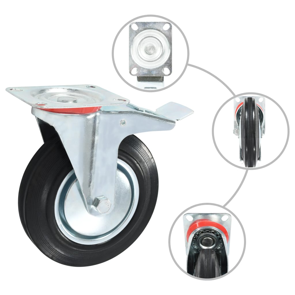 VidaXL 8-delige wielen 200 mm