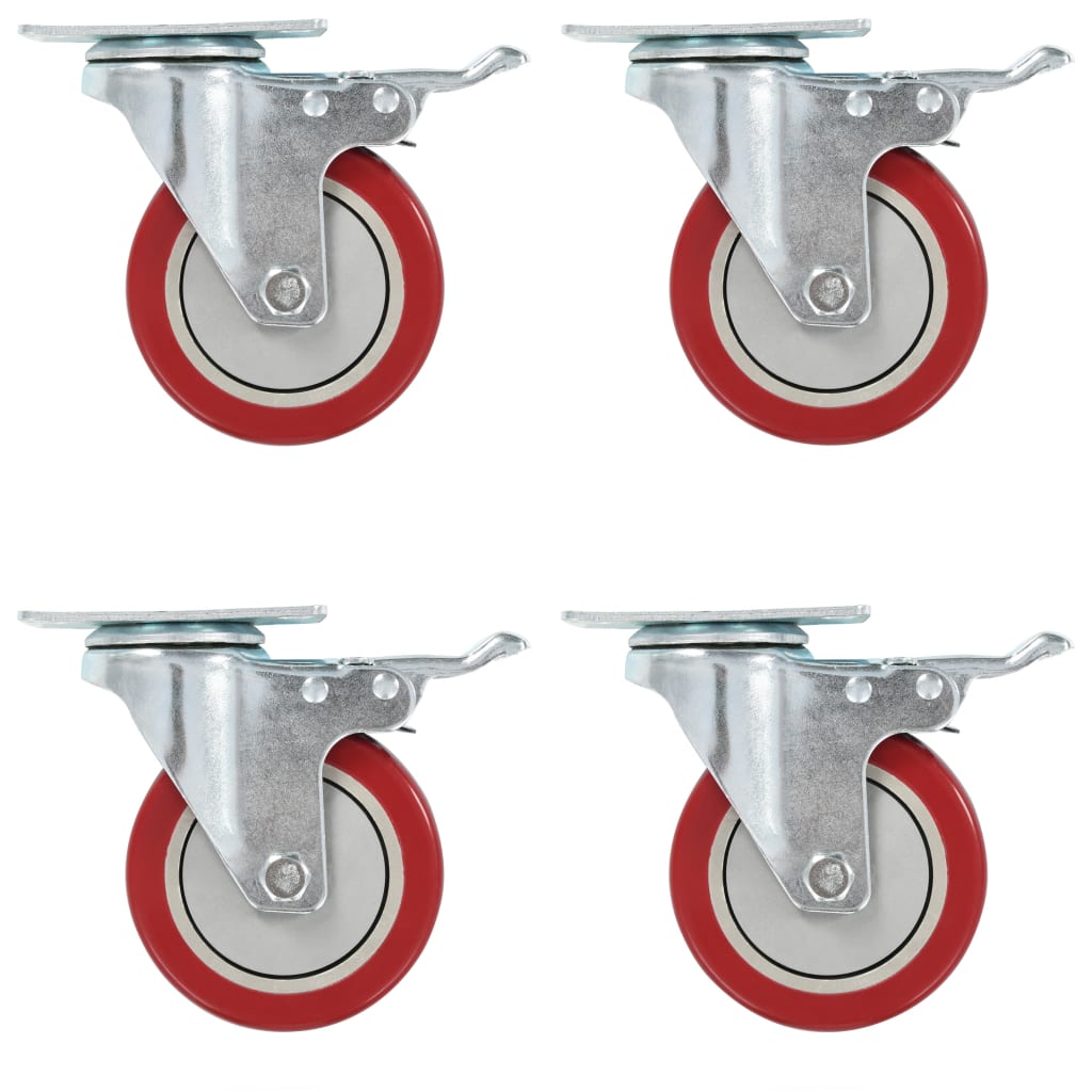 Vidaxl zwenkwielen 16 st 100 mm