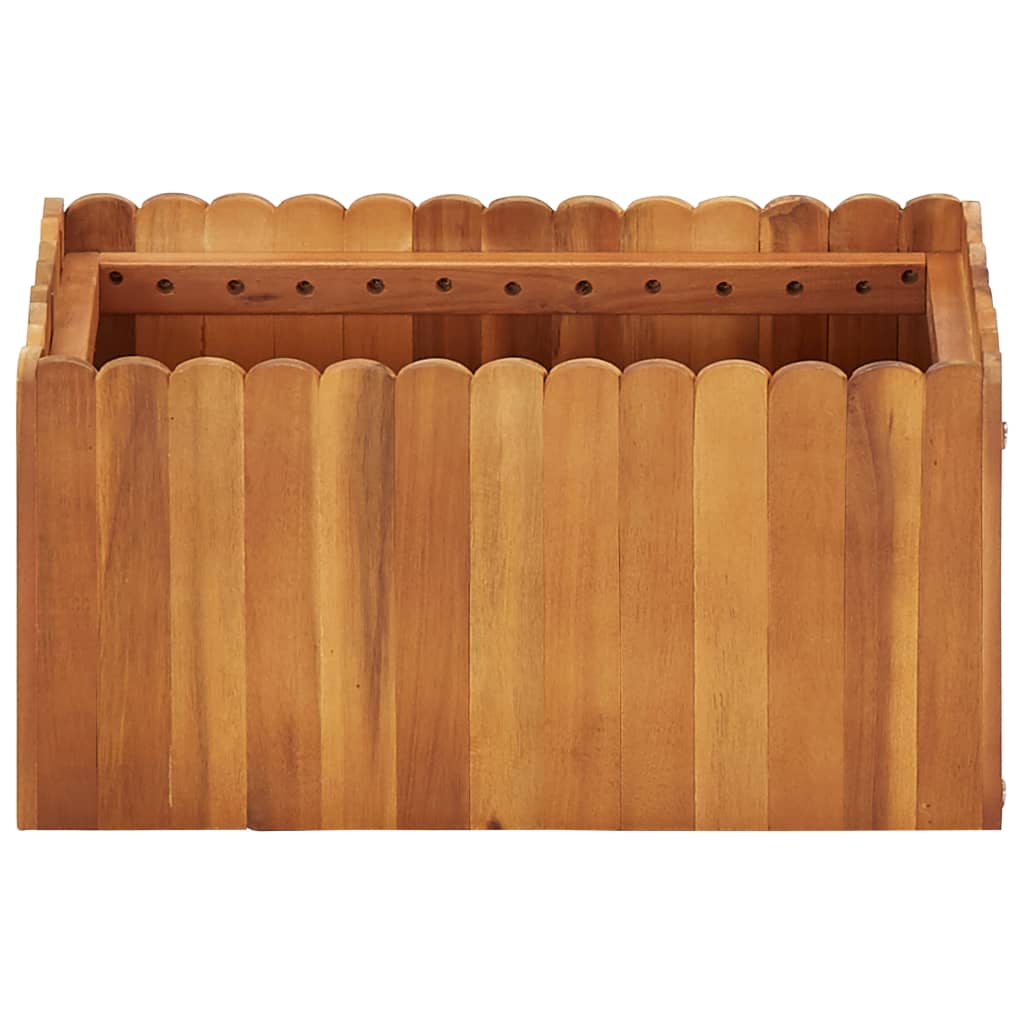 Vidaxl plantenbak 50x30x25 cm massief acaciahout