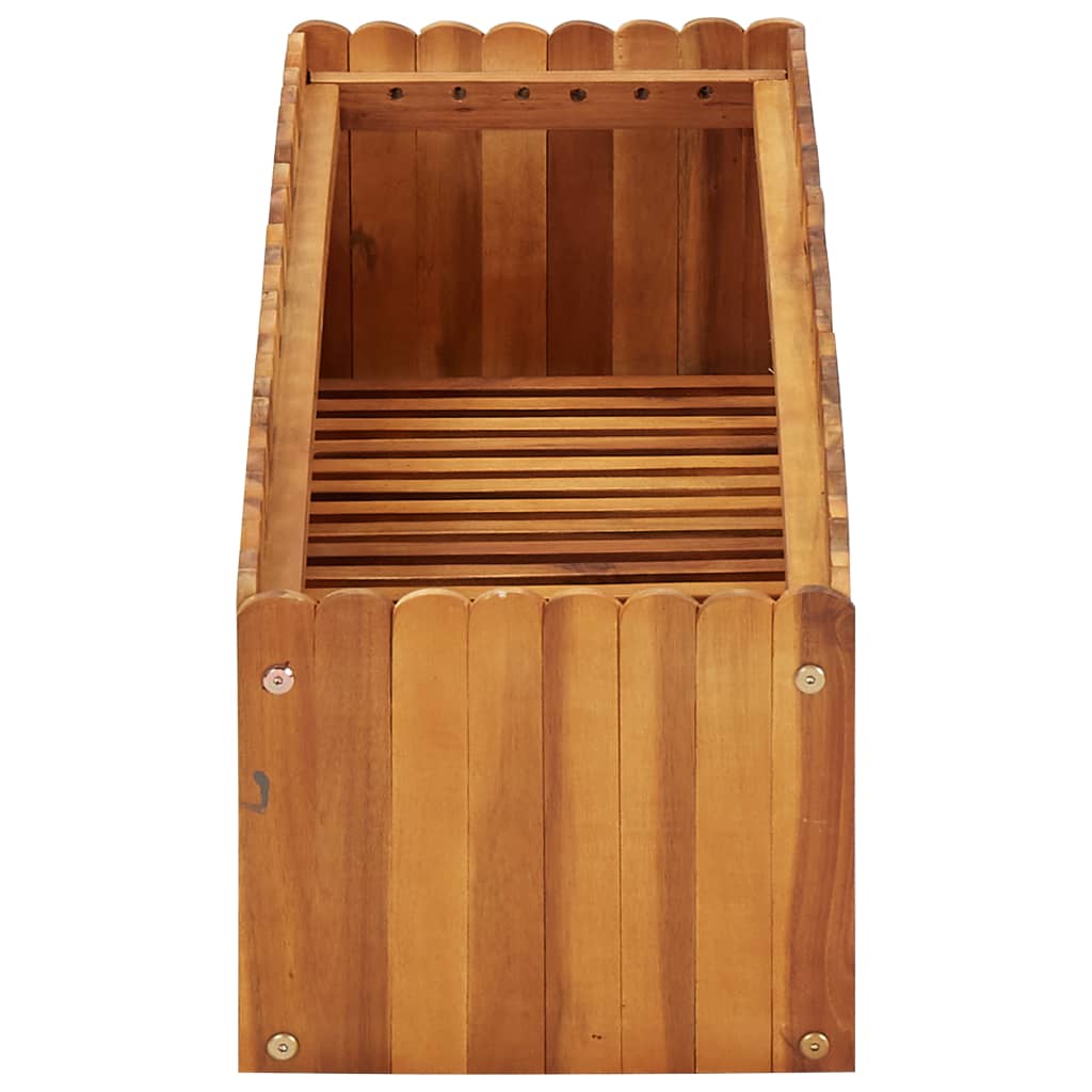 Vidaxl plantenbak 100x30x25 cm massief acaciahout