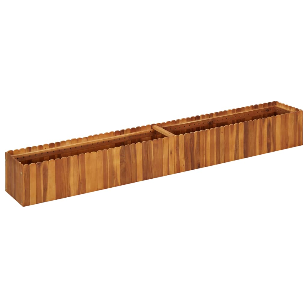 Vidaxl plantenbak 200x30x25 cm massief acaciahout