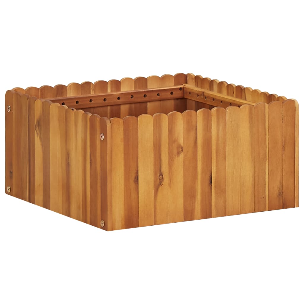 Vidaxl plantenbak 50x50x25 cm massief acaciahout