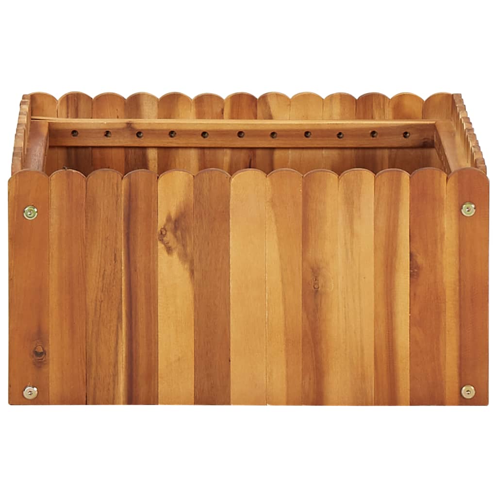 Vidaxl plantenbak 50x50x25 cm massief acaciahout